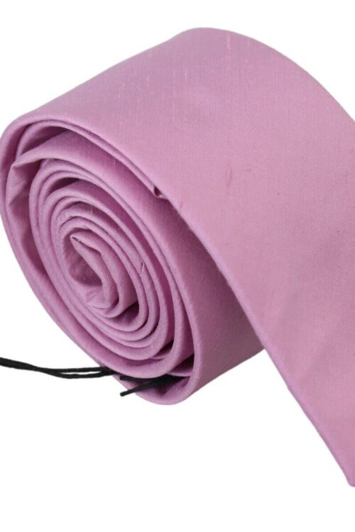 Daniele Alessandrini Elegant Silk Men’s Tie in Pink