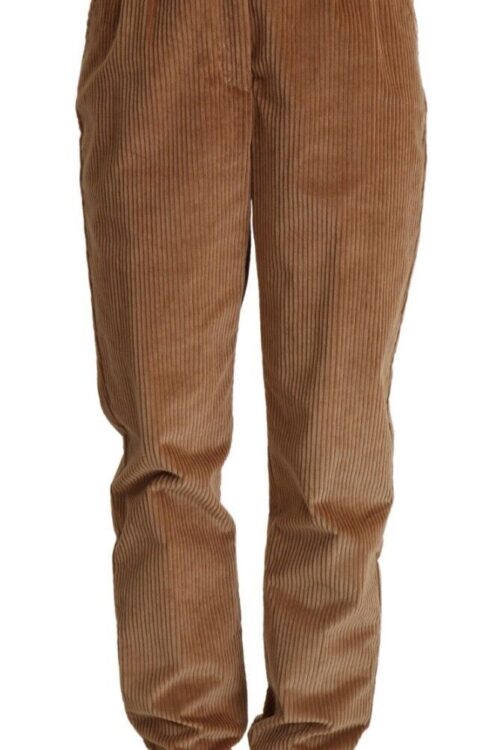 Dolce & Gabbana Chic High-Waisted Corduroy Skinny Pants
