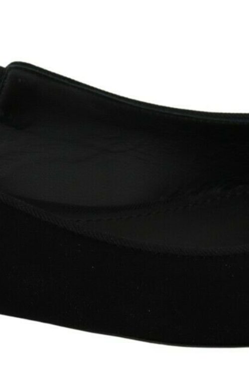 Dolce & Gabbana Elegant Silk Blend Slingback Flats with Crystals