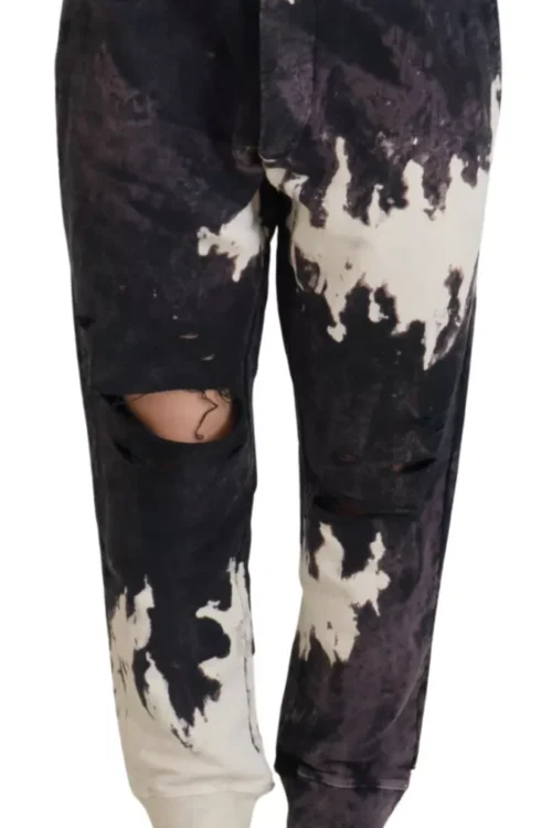 Dsquared² Multicolor Tie Dye Mid Waist Jogger Trouser Pants