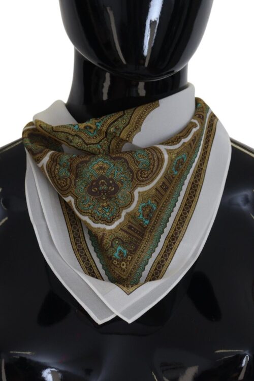 Dolce & Gabbana Elegant Multicolor Silk Men’s Square Scarf