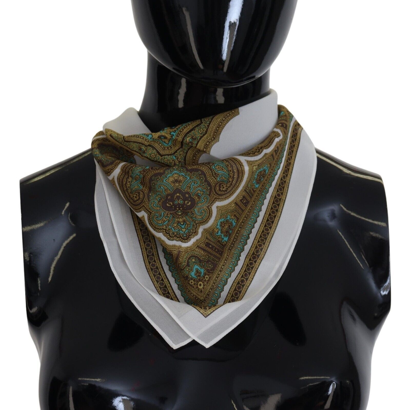 Dolce & Gabbana Elegant Multicolor Silk Men’s Square Scarf