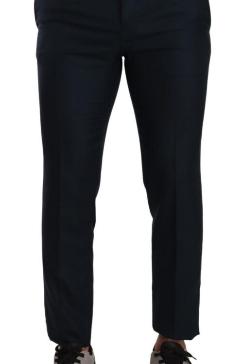Dolce & Gabbana Elegant Slim Fit Cashmere-Silk Dress Pants