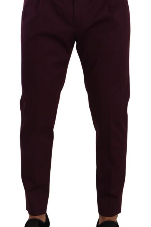 Dolce & Gabbana Elegant Purple Chinos for the Modern Man
