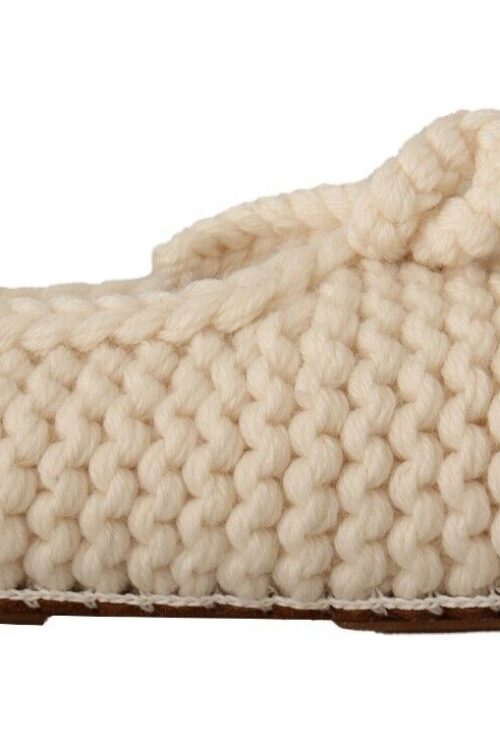 Dolce & Gabbana Chic Wool Knit Ballerina Flats