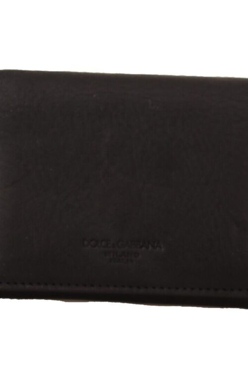 Dolce & Gabbana Elegant Trifold Leather Multi Kit Accessory