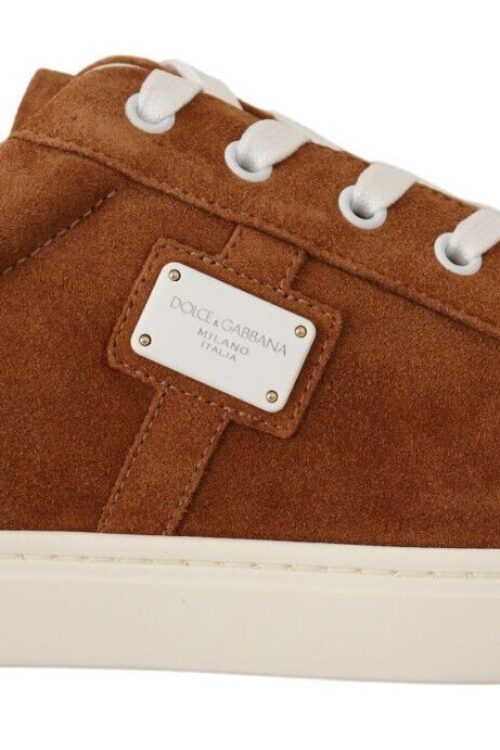 Dolce & Gabbana Elegant Two-Tone Leather Sneakers