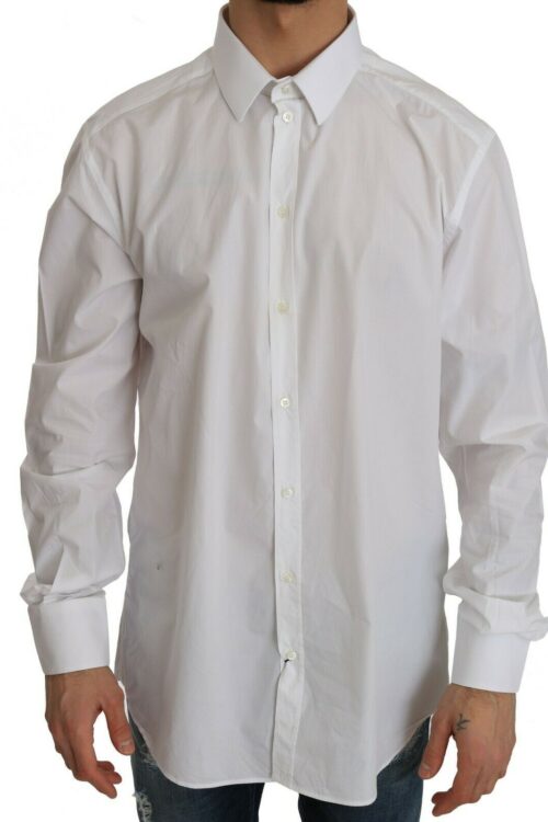 Dolce & Gabbana Exclusive White Slim Fit Formal Shirt