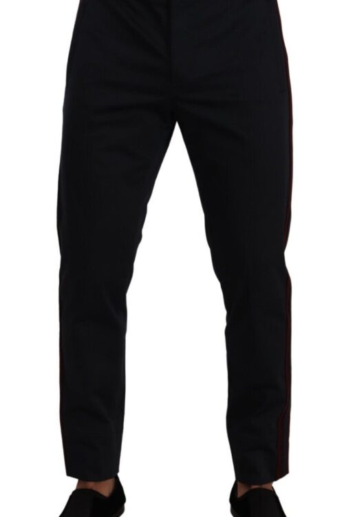 Dolce & Gabbana Chic Slim Fit Chinos Pants in Blue