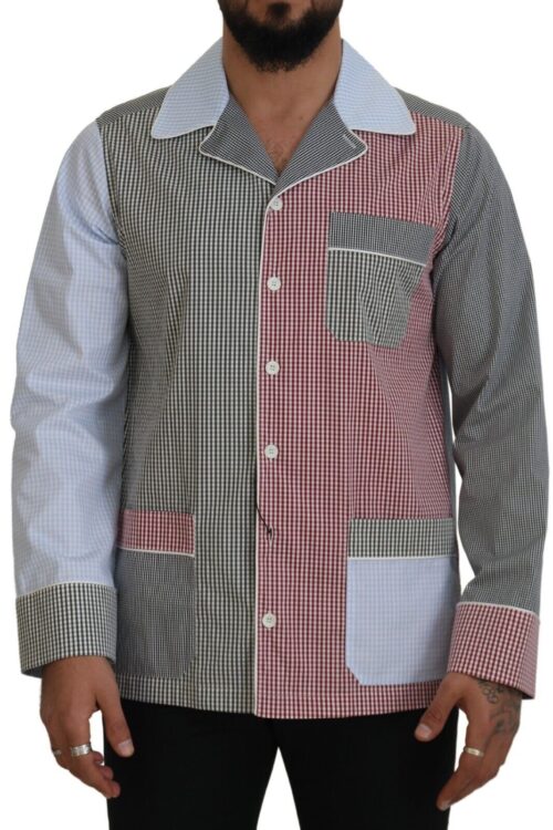Dolce & Gabbana Multicolor Cotton Button-Down Sleepshirt