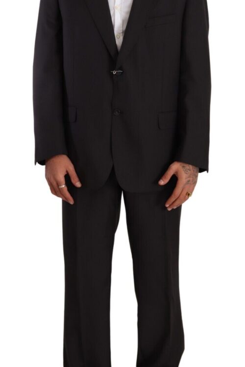 Domenico Tagliente Elegant Gray Two-Piece Regular Fit Suit