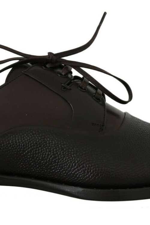 Dolce & Gabbana Elegant Brown Leather Formal Lace-ups