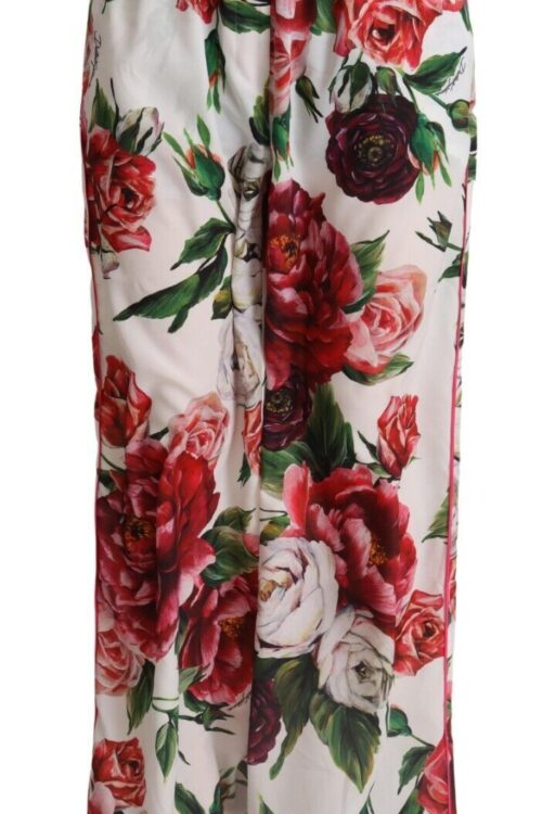 Dolce & Gabbana Elegant Floral Wide Leg Pants