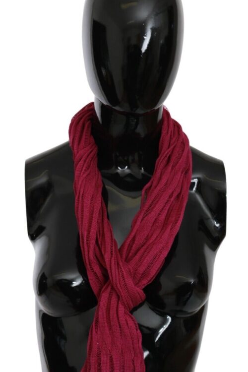 John Galliano Bordeaux Elegance Foulard Shawl Scarf