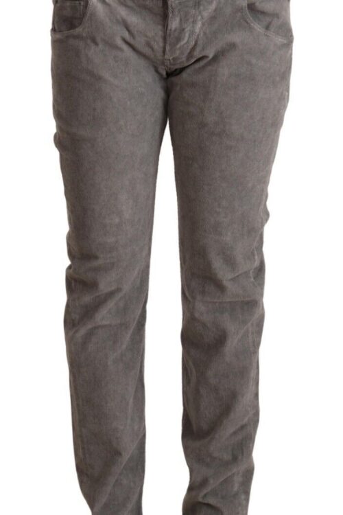 Acht Chic Gray High Waist Straight Fit Jeans