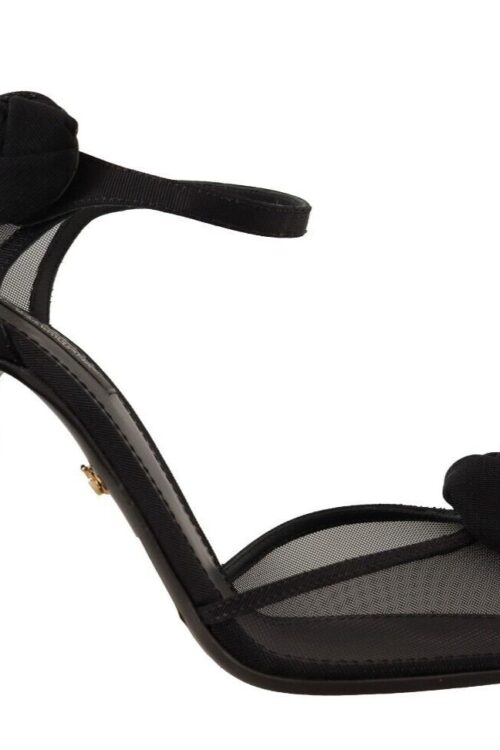 Dolce & Gabbana Elegant Black Mesh Heels Pumps