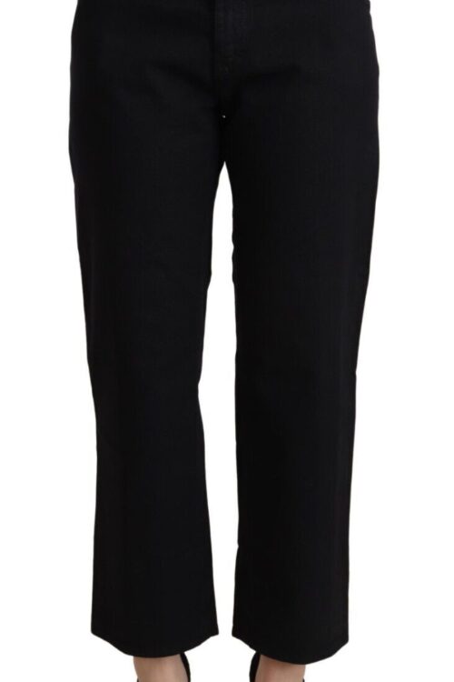 John Galliano Elegant High Waist Cropped Jeans