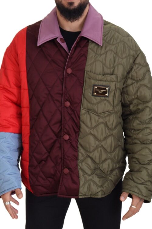 Dolce & Gabbana Elegant Quilted Multicolor Jacket