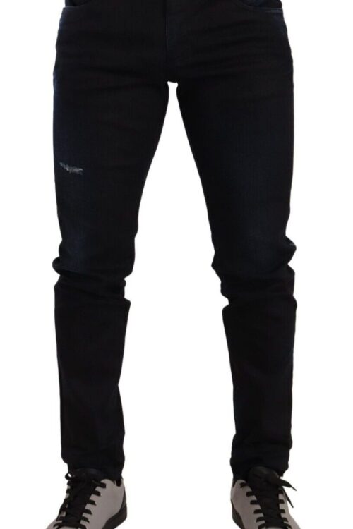 Dolce & Gabbana Elegant Slim Fit Dark Blue Denim Jeans