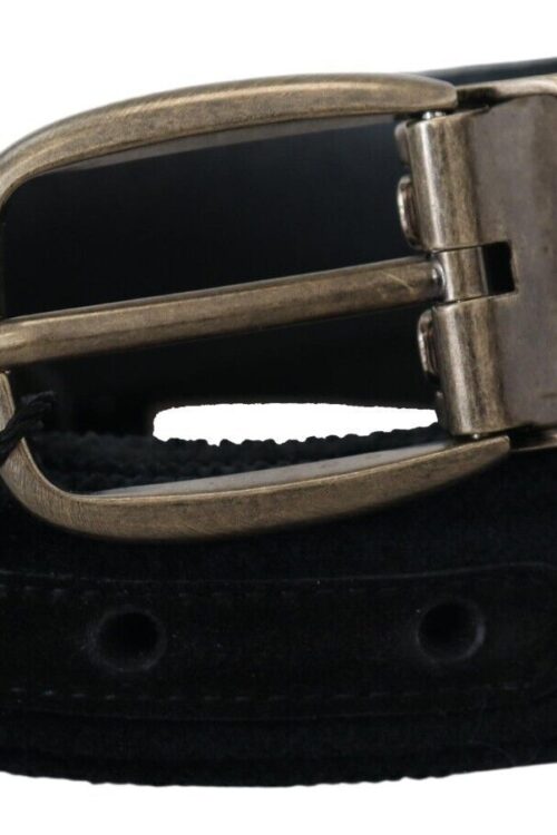 Dolce & Gabbana Elegant Black Leather Belt