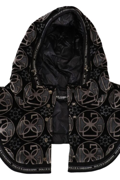 Dolce & Gabbana Elegant Black Cotton Blend Head Wrap Hat