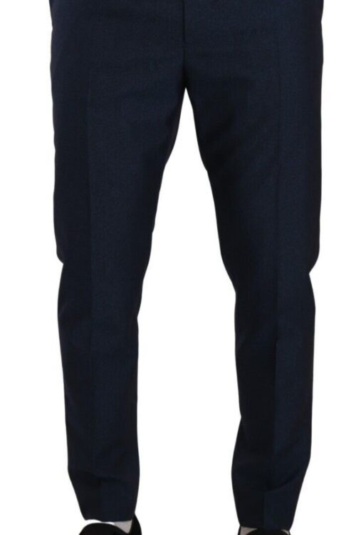 Dolce & Gabbana Elegant Slim Fit Dress Pants in Dark Blue