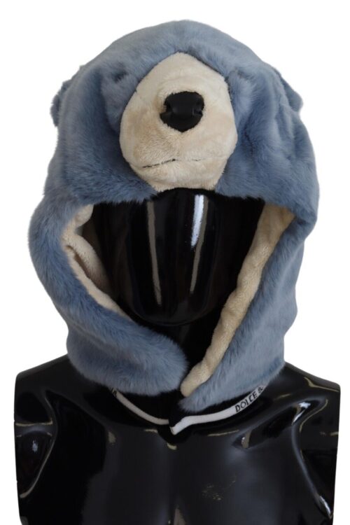 Dolce & Gabbana Stunning Italian Whole Head Hat in Blue