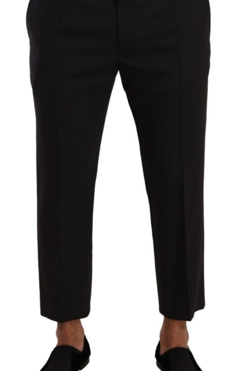 Dolce & Gabbana Elegant Cropped Wool Stretch Pants