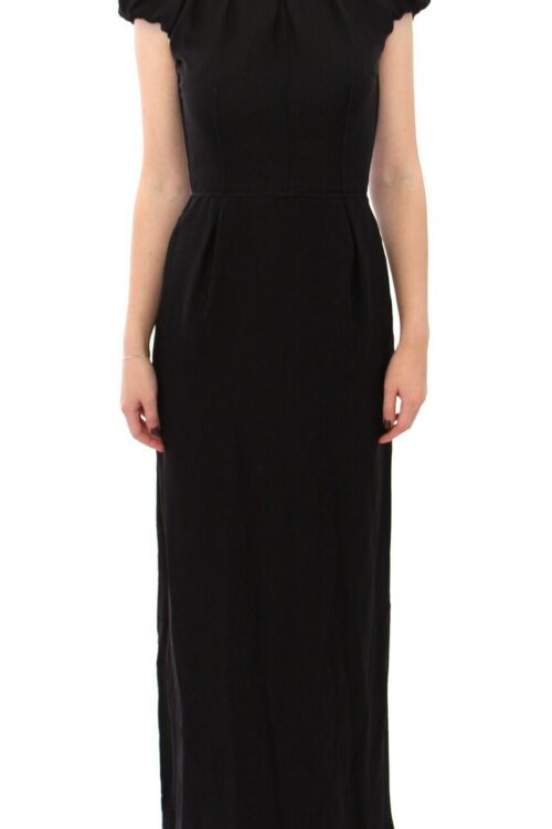 Dolce & Gabbana Elegant Silk Shortsleeved Evening Gown