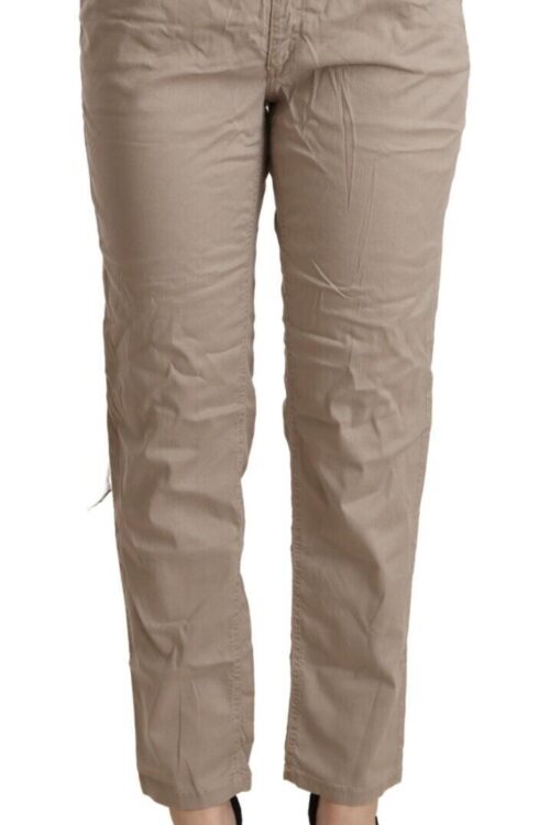 Acht Beige Mid Waist Tapered Pants
