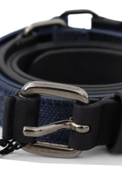 Costume National Elegant Black Leather Adjustable Belt