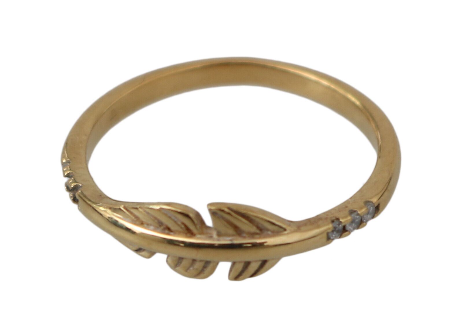Nialaya Elegant Gold CZ Crystal Women’s Ring