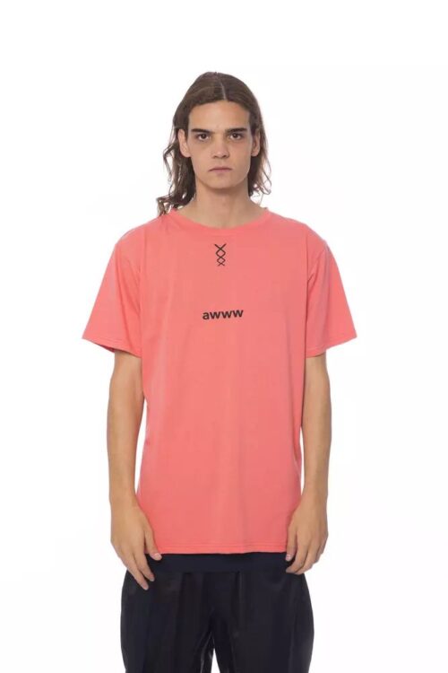 Nicolo Tonetto Elegant Pink Round Neck Cotton Tee