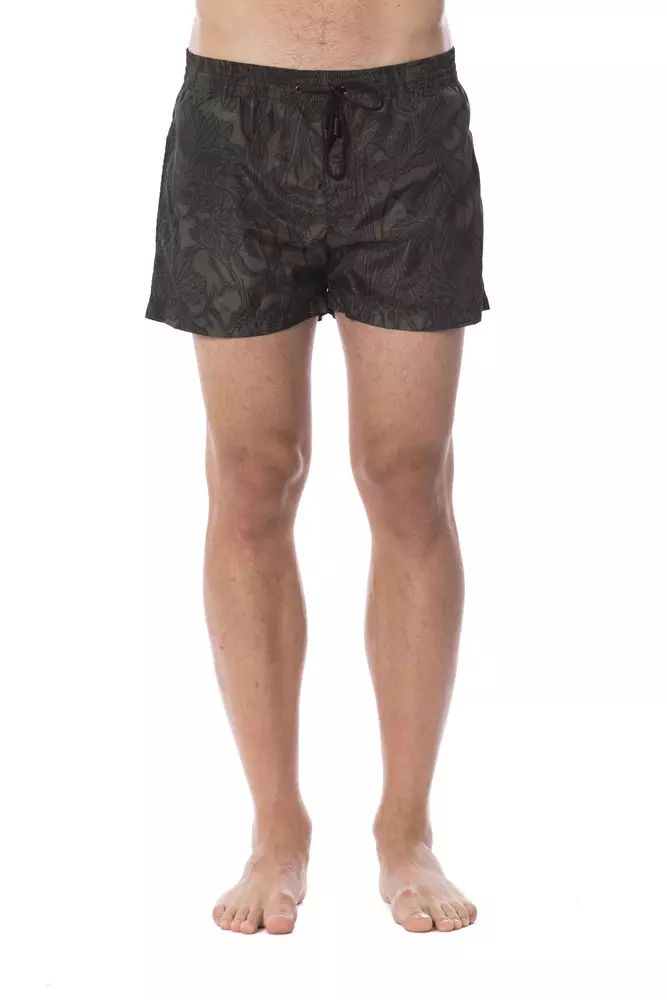 Roberto Cavalli Sport Sleek Army Printed Men’s Swimsuit
