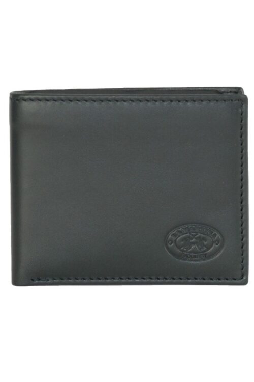 La Martina Elegant Black Leather Wallet