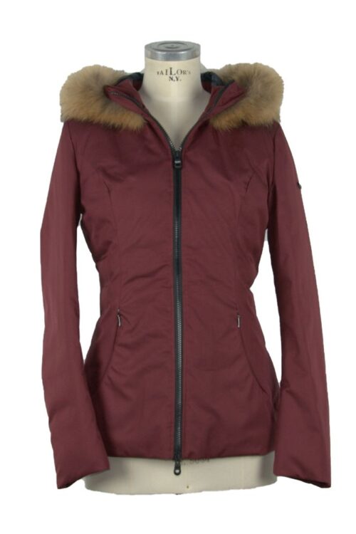 Refrigiwear Chic Pink Hooded Wool-Effect Jacket