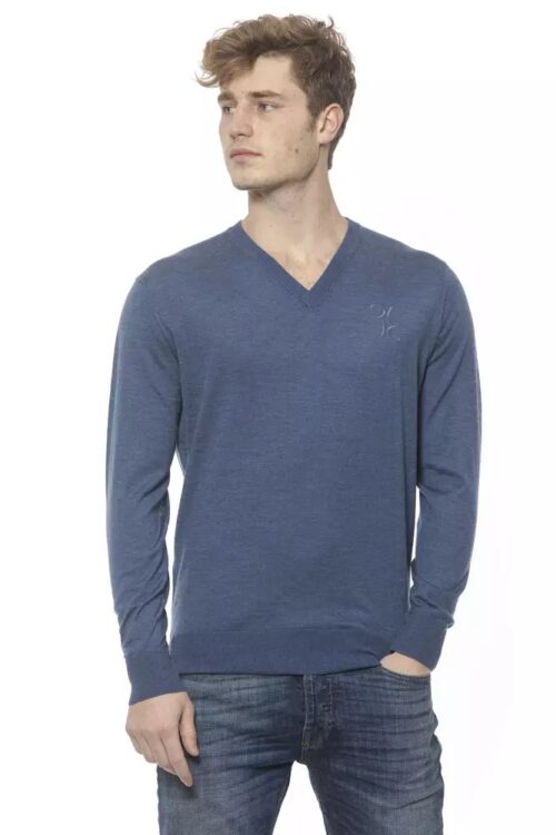 Billionaire Italian Couture Elegant Cashmere V-Neck Men’s Sweater