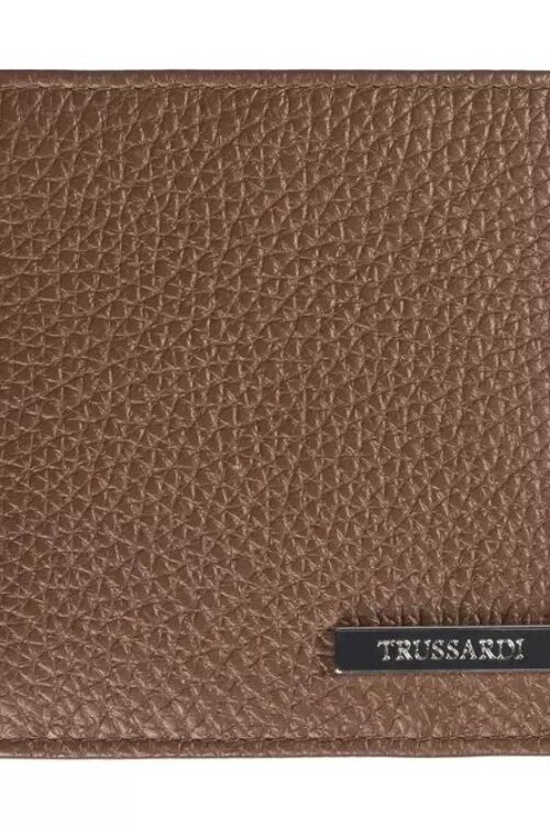 Trussardi Elegant Tumbled Leather Men’s Wallet