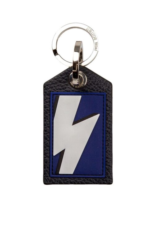 Neil Barrett Blue Rubber Keychain