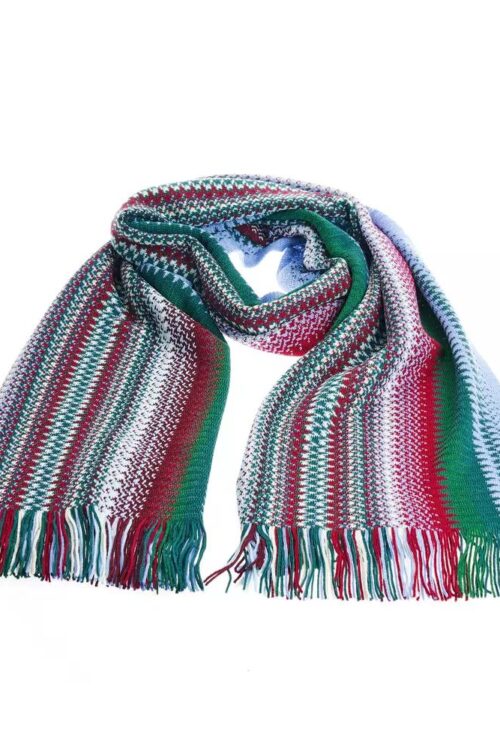 Missoni Vibrant Geometric Patterned Fringe Scarf