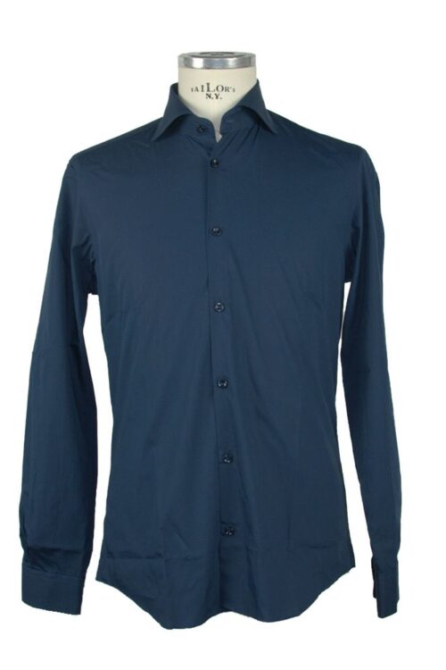 Made in Italy Italian Elegance: Chic Long Sleeve Cotton Shirt