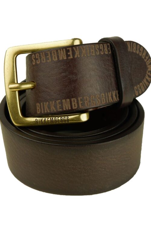 Bikkembergs Elegant Brown Leather Belt