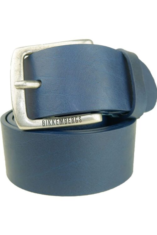 Bikkembergs Elegant Blue Leather Belt