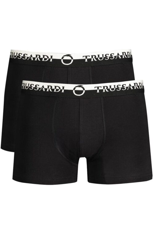 Trussardi Black Cotton Underwear