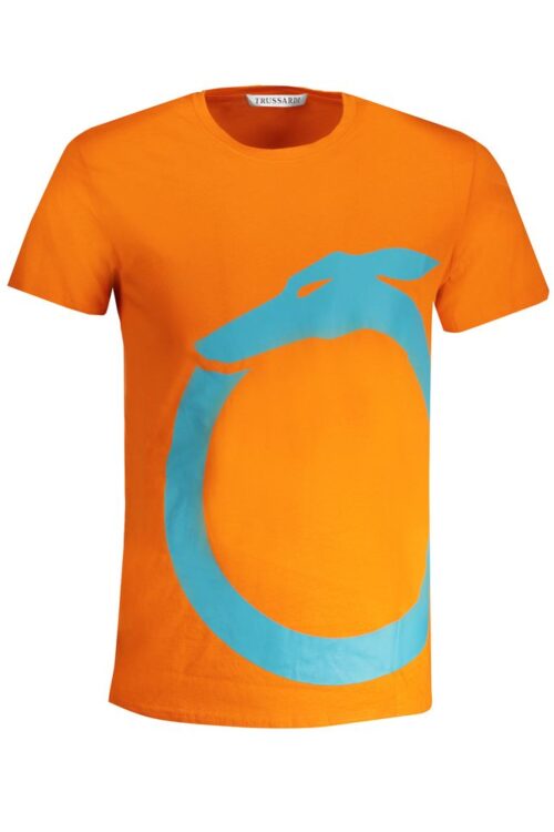Trussardi Orange Cotton T-Shirt