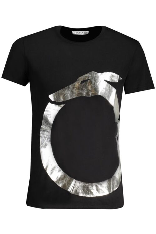 Trussardi Black Cotton T-Shirt