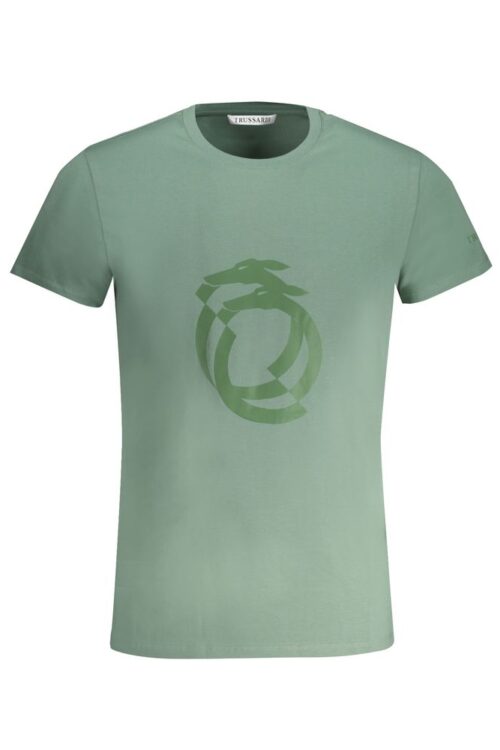 Trussardi Green Cotton T-Shirt