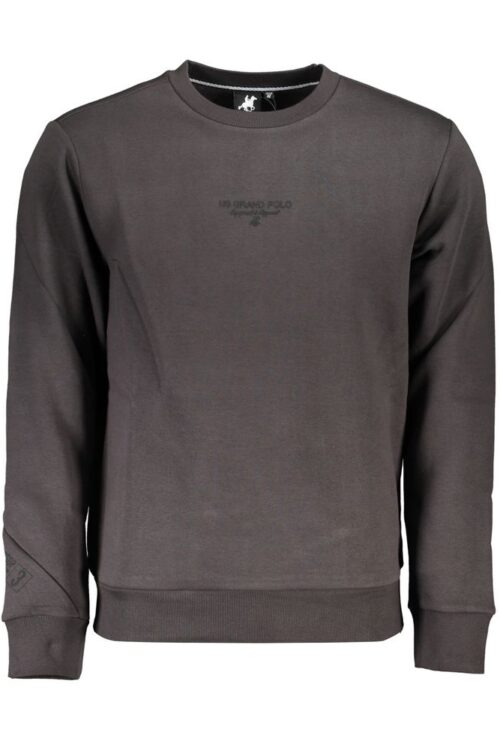 U.S. Grand Polo Sleek Gray Fleece Crew Neck Sweatshirt