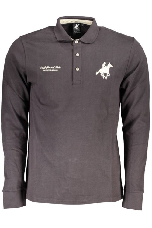 U.S. Grand Polo Gray Cotton Polo Shirt