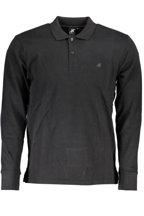 U.S. Grand Polo Black Cotton Polo Shirt